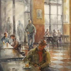 acuarela cafe madrid