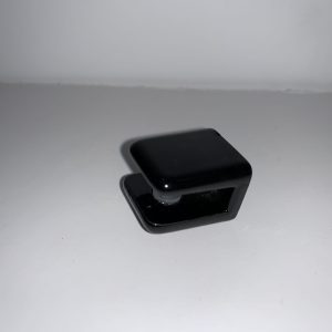 portarepisa cristal cuadrado negro 4/6mm