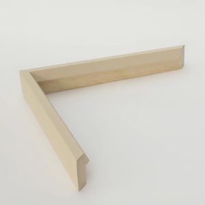 marco madera chaflan crema 30x15