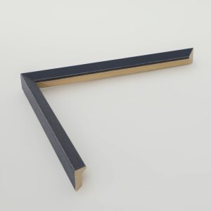 marco madera rustica azul chaflan 15x15 - Imagen 1