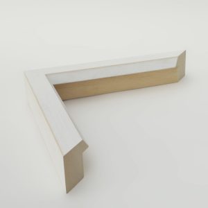 marco chaflan 40x30 blanca rustica