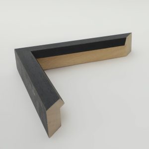 marco chaflan 40x30 rustico negro