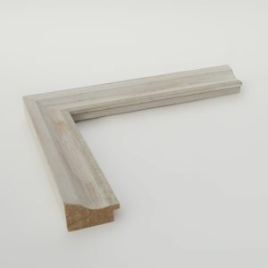 marco blanco sucio bandeja 2x4 filo plata - Imagen 1