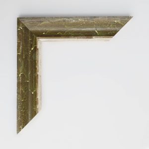 MARCO MADERA ONDULADA VERDE RUSTICA FILO BLANCO 15X50 - Imagen 2