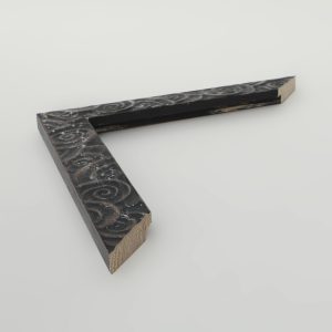 marco negro roces plata caracola 15x35 - Imagen 1