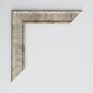 marco plata hoja rayada 15x40 - Imagen 2