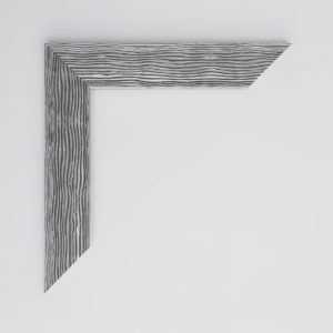 MARCO MADERA RAYAS PLATA 15X40 - Imagen 2
