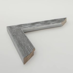 MARCO MADERA RAYAS PLATA 15X40 - Imagen 1