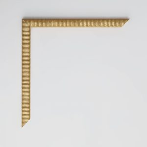 marco madera oro hoja rayas 15x15 - Imagen 2