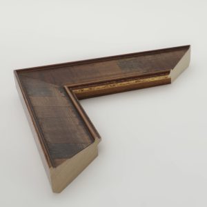 marco madera raiz cuadros 20x60 filo oro - Imagen 1