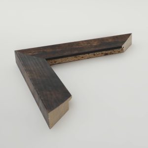 marco madera oxido oscuro inclinada 20x45 - Imagen 1