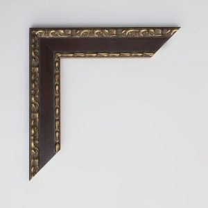 marco madera dos filos barrocos oro 15x50 - Imagen 2