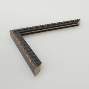 marco madera ondulada bola plata 15x20 - Imagen 1