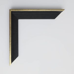 maco madera L NEGRA FILO ORO 43X38 - Imagen 2