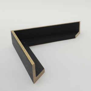 maco madera L NEGRA FILO ORO 43X38 - Imagen 1