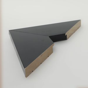 marco madera lacada brillo negro 20x100 - Imagen 1