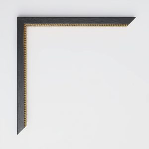 MARCO NEGRO FILO BOLAS ORO 15X15 - Imagen 2