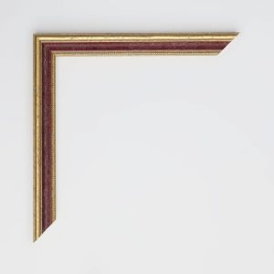 MARCO MADERA CALLE GRANATE ORO PICADO 15X20 - Imagen 2