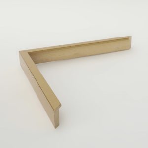 marco madera oro mate 30x15 - Imagen 1