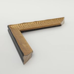 marco oro hoja rayado bandeja espalda negra 20x40 - Imagen 1