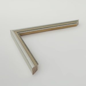 marco madera plata calle crema con bola 15 x 15 - Imagen 1