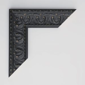 MARCO MADERA NEGRA BARROCA 15X70 - Imagen 2