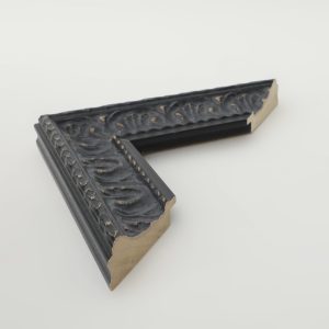 MARCO MADERA NEGRA BARROCA 15X70 - Imagen 1