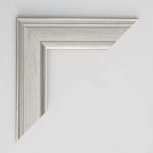 MARCO MADERA BLANCO FILOS PLATA 15X60 - Imagen 2