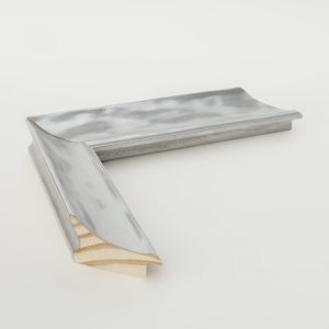 MARCO MADERA PLATA BRILLO ONDAS 20X40 - Imagen 1