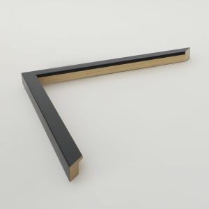 marco madera negro satinado 15x15 - Imagen 1