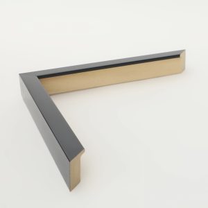 marco madera negra brillo 30x20 arquitecto - Imagen 1