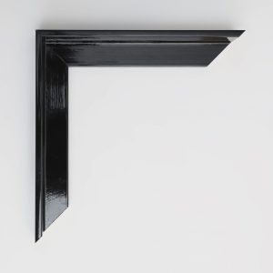marco madera caja negra brillo 45 x 35 - Imagen 2
