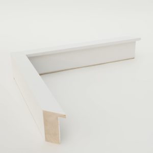 marco madera blanca satinada 50x25 - Imagen 1