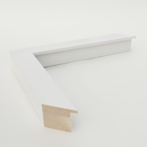 marco madera taco blanco satinado 30x40 - Imagen 1