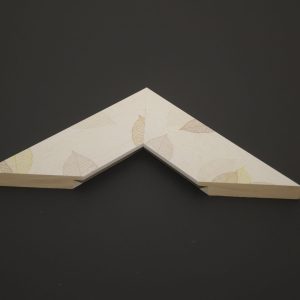 MARCO CREMA DECORACION HOJAS DE 7 CM DE ANCHO - Imagen 1