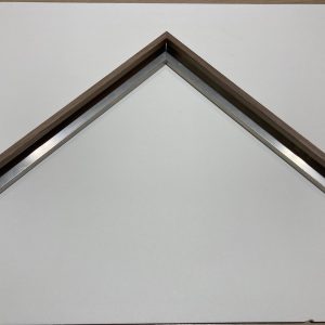 marco aluminio forrado de chapa madera nogal - Imagen 2